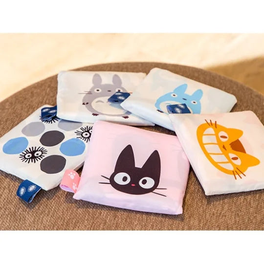 Faltbarer Einkaufsbeutel Rußmännchen Silhouette 40×20 cm – Mein Nachbar Totoro