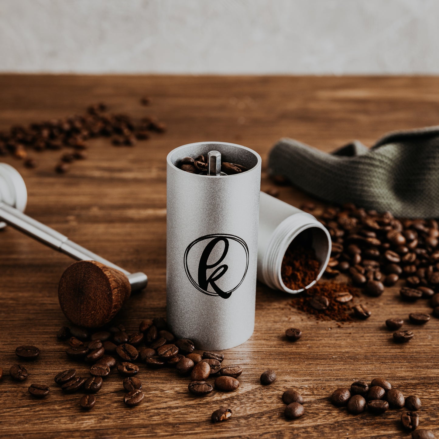 Komona® manuelle Kaffeemühle mit Edelstahl-Mahlwerk - B-Ware