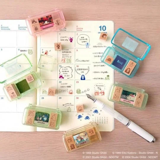 Mini-Stempel-Set Rot Totoro & Mei (4-teilig) – Mein Nachbar Totoro