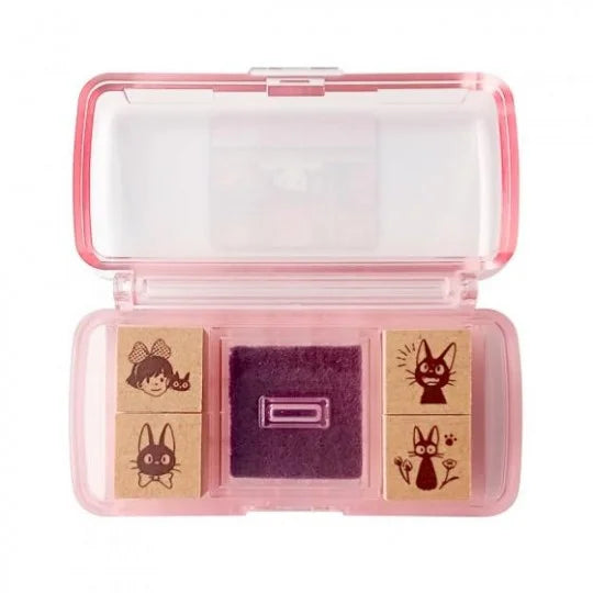 Mini-Stempel-Set Pink Kiki & Jiji (4-teilig) – Kiki’s Lieferservice