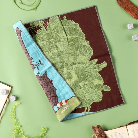 Mini-Handtuch Hauru's Schloss 40×40 cm – Das wandelnde Schloss