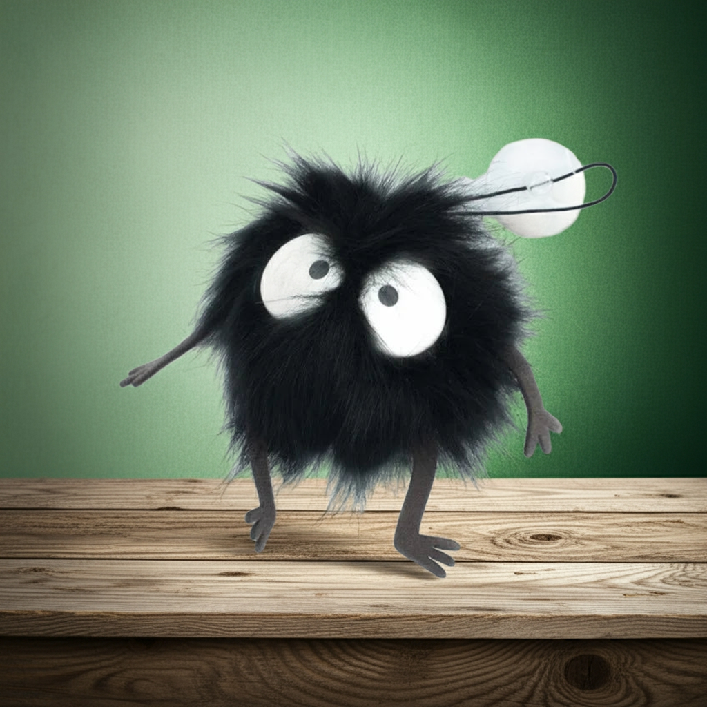 Plüschfigur Russmännchen mit Saugnapf