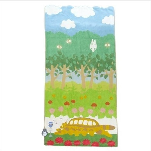 Badehandtuch Katzenbus auf dem Weg