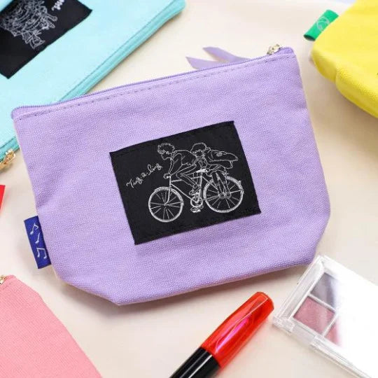 Bestickte kleine Tasche mit Moon - Stimme des Herzens