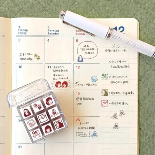 Mini-Stempel-Set Charaktere (9-teilig) – Chihiro's Reise ins Zauberland