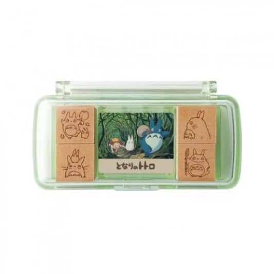 Mini-Stempel-Set Grün Totoro (4-teilig) – Mein Nachbar Totoro