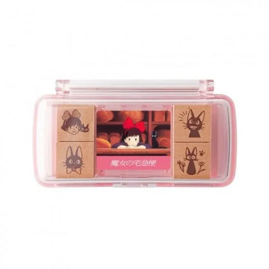 Mini-Stempel-Set Pink Kiki & Jiji (4-teilig) – Kiki’s Lieferservice