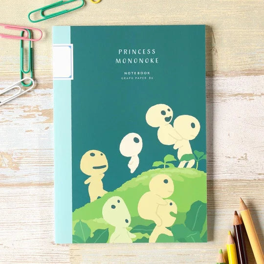 Notizbuch Kodama Geister 48 Seiten - Prinzessin Mononoke