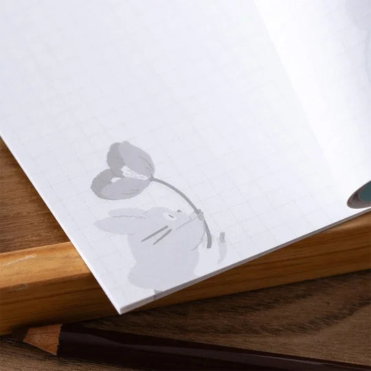 Notizbuch Totoro mit Blume 48 Seiten - Mein Nachbar Totoro