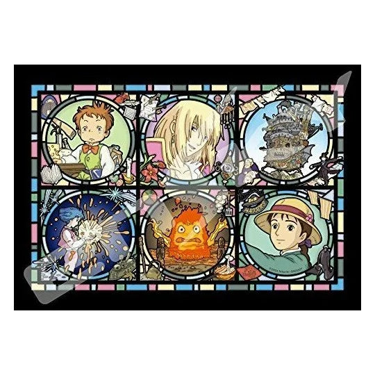 Puzzle Buntglas-Optik 208 Teile Charaktergalerie – Das wandelnde Schloss