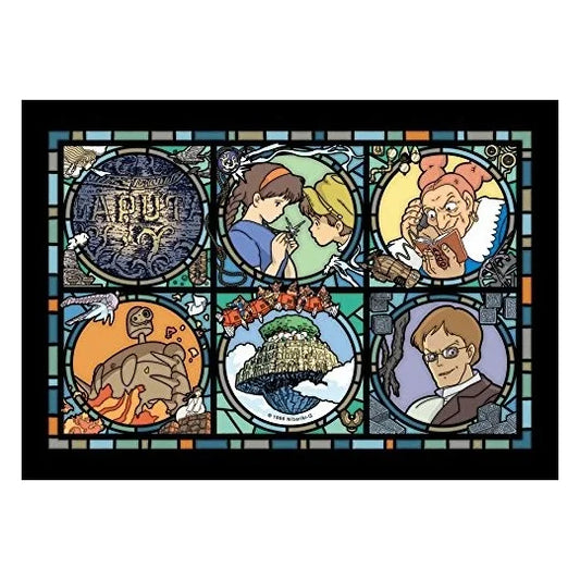 Puzzle Buntglas-Optik 208 Teile Charaktergalerie – Das Schloss im Himmel