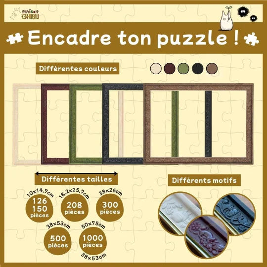 Puzzle Buntglas-Optik 208 Teile Charaktergalerie - Mein Nachbar Totoro
