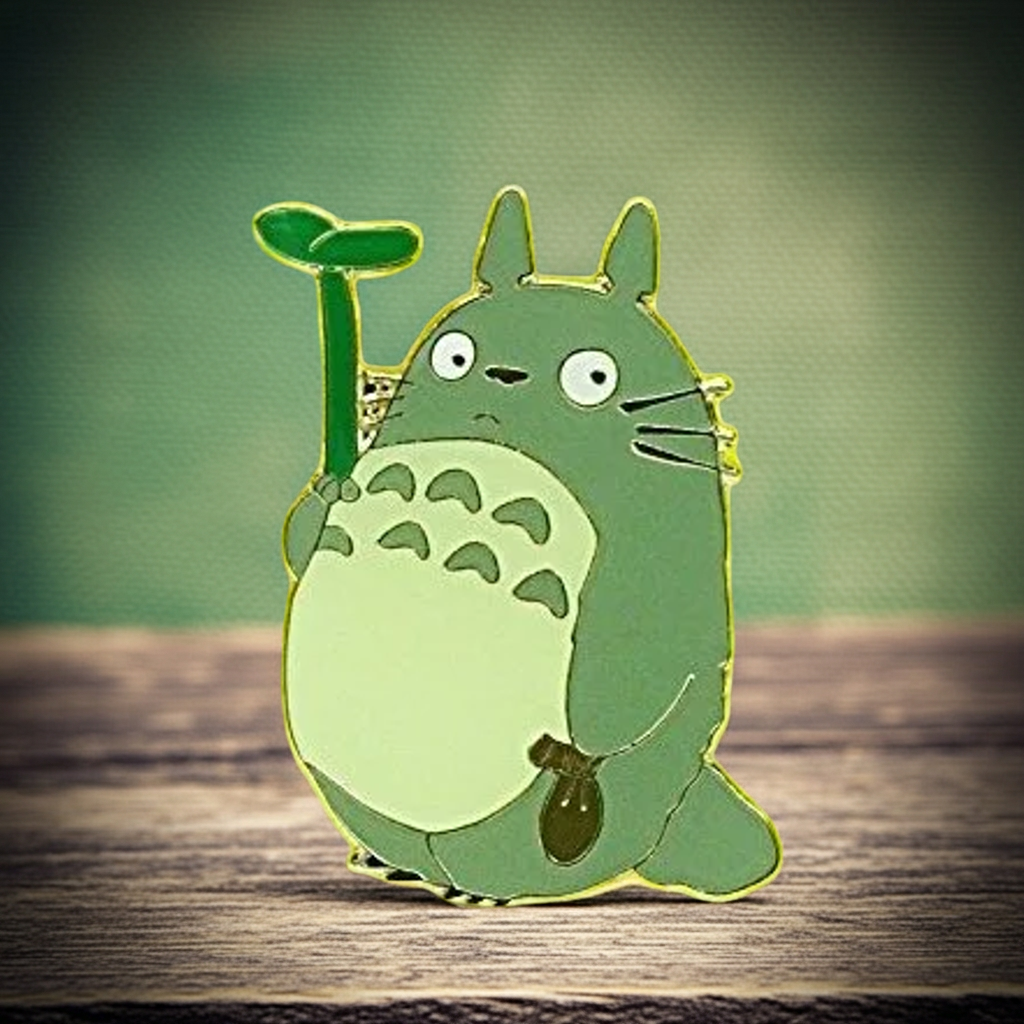 Ansteck-Pin grauer Totoro (stehend)
