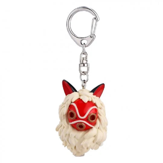 Schlüsselanhänger San's Maske & Kodama – Prinzessin Mononoke