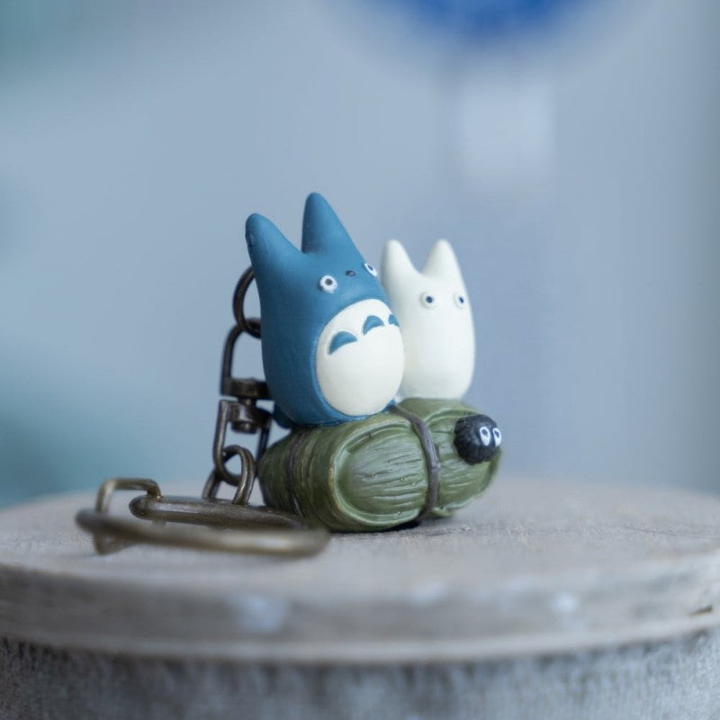 Schlüsselanhänger weißer und blauer Totoro – Mein Nachbar Totoro
