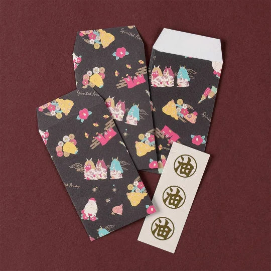 Set aus 6 Mini-Umschlägen & Stickern Aburaya – Chihiro's Reise ins Zauberland