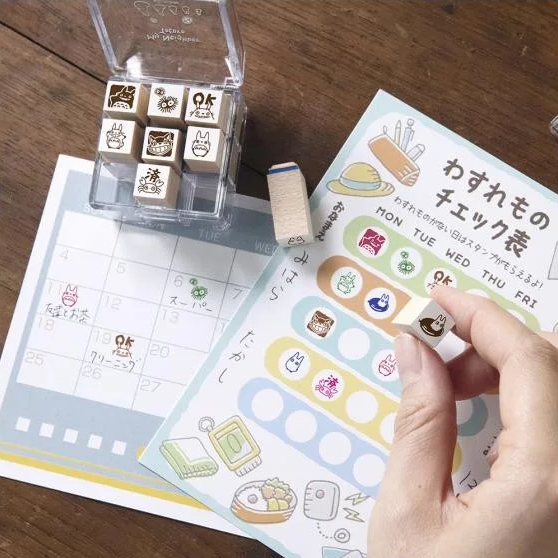 Mini-Stempel-Set Charaktere (9-teilig) - Mein Nachbar Totoro