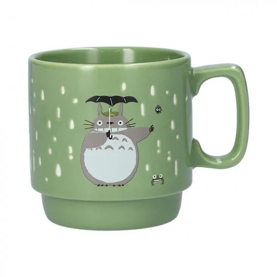 Tasse bunt geprägt - Totoro mit Regenschirm - Mein Nachbar Totoro