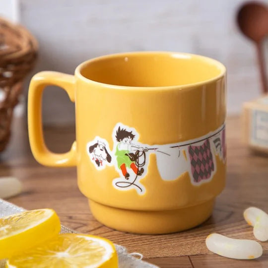 Tasse bunt geprägt - Wäsche Tag mit Rübe - Das wandelnde Schloss