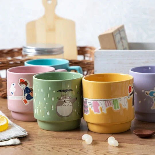 Tasse bunt geprägt - Wäsche Tag mit Rübe - Das wandelnde Schloss