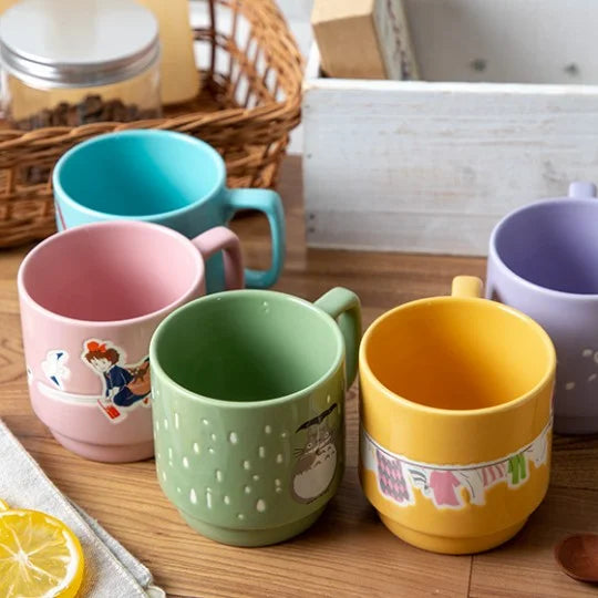 Tasse bunt geprägt - Wäsche Tag mit Rübe - Das wandelnde Schloss