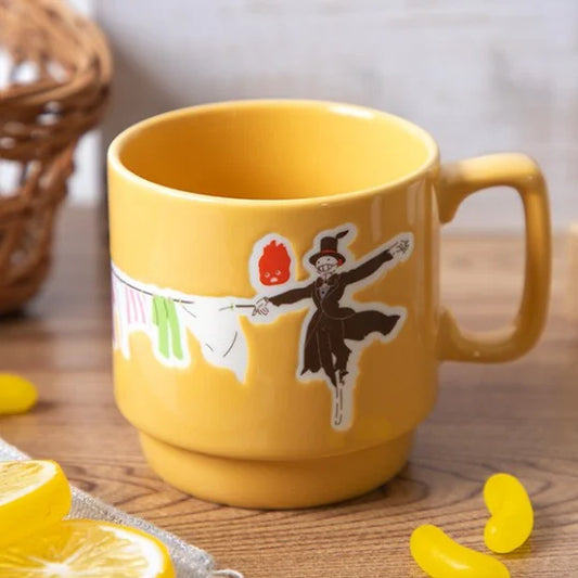 Tasse bunt geprägt - Wäsche Tag mit Rübe - Das wandelnde Schloss