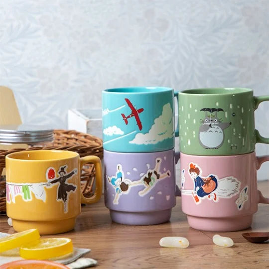 Tasse bunt geprägt - Wäsche Tag mit Rübe - Das wandelnde Schloss