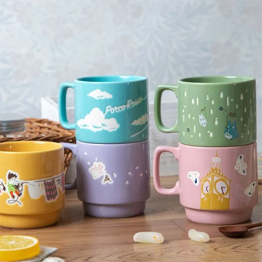 Tasse bunt geprägt - Wäsche Tag mit Rübe - Das wandelnde Schloss