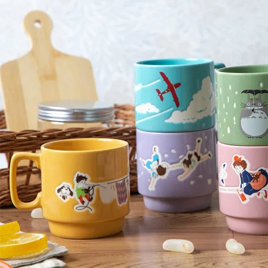 Tasse bunt geprägt - Wäsche Tag mit Rübe - Das wandelnde Schloss