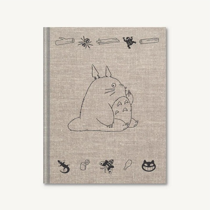 Notizbuch grau (blanko) mit Totoro