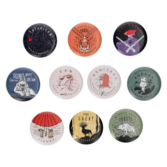 Badge Kollektion Vintage 5,5 cm (Blind Box) – Prinzessin Mononoke
