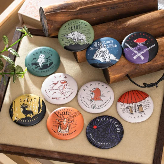 Badge Kollektion Vintage 5,5 cm (Blind Box) – Prinzessin Mononoke
