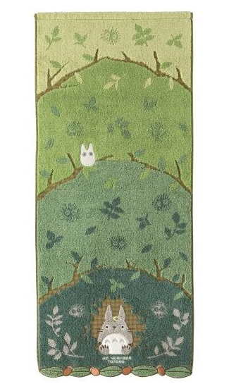 Handtuch Totoro in Baumhöhle 34×80 cm - Mein Nachbar Totoro