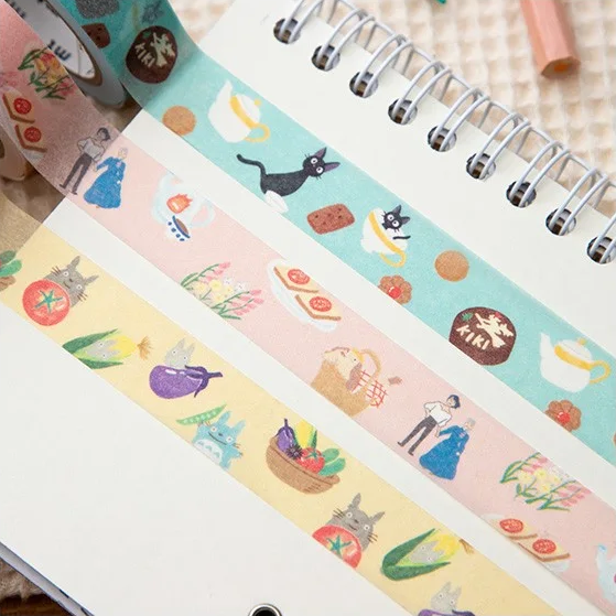 Washi-Tape Break-Time-Serie - Totoro & Gemüse - Mein Nachbar Totoro